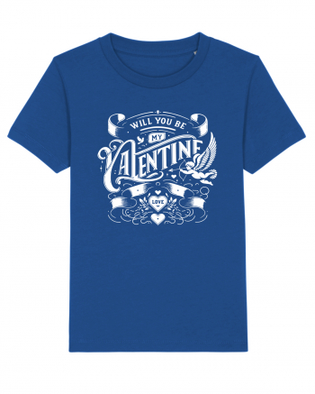 Will you be my Valentine - alb Majorelle Blue