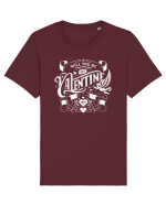 Will you be my Valentine - alb Tricou mânecă scurtă Unisex Rocker