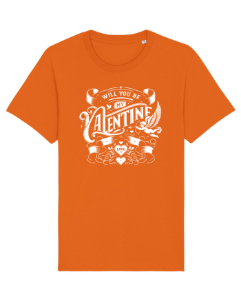 Will you be my Valentine - alb Bright Orange