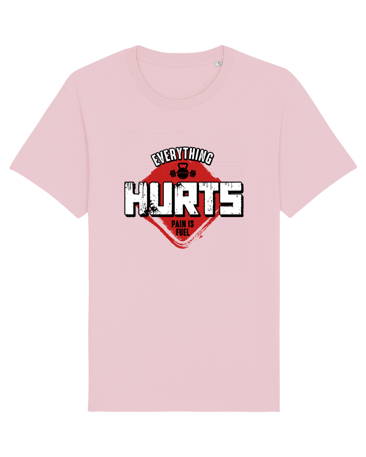 Tricou mânecă scurtă Unisex Rocker Cotton Pink