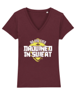 Drowned in Sweat Tricou mânecă scurtă guler V Damă Evoker