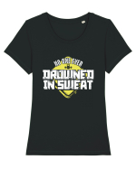 Drowned in Sweat Tricou mânecă scurtă guler larg fitted Damă Expresser
