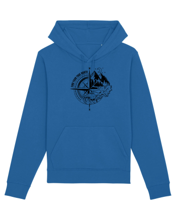 Find your true north Royal Blue