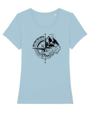 Find your true north Sky Blue