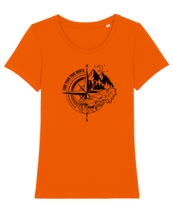 Find your true north Bright Orange