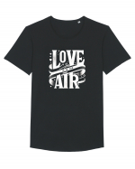 Love is in the air - alb Tricou mânecă scurtă guler larg Bărbat Skater