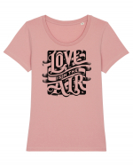 Love is in the air Tricou mânecă scurtă guler larg fitted Damă Expresser