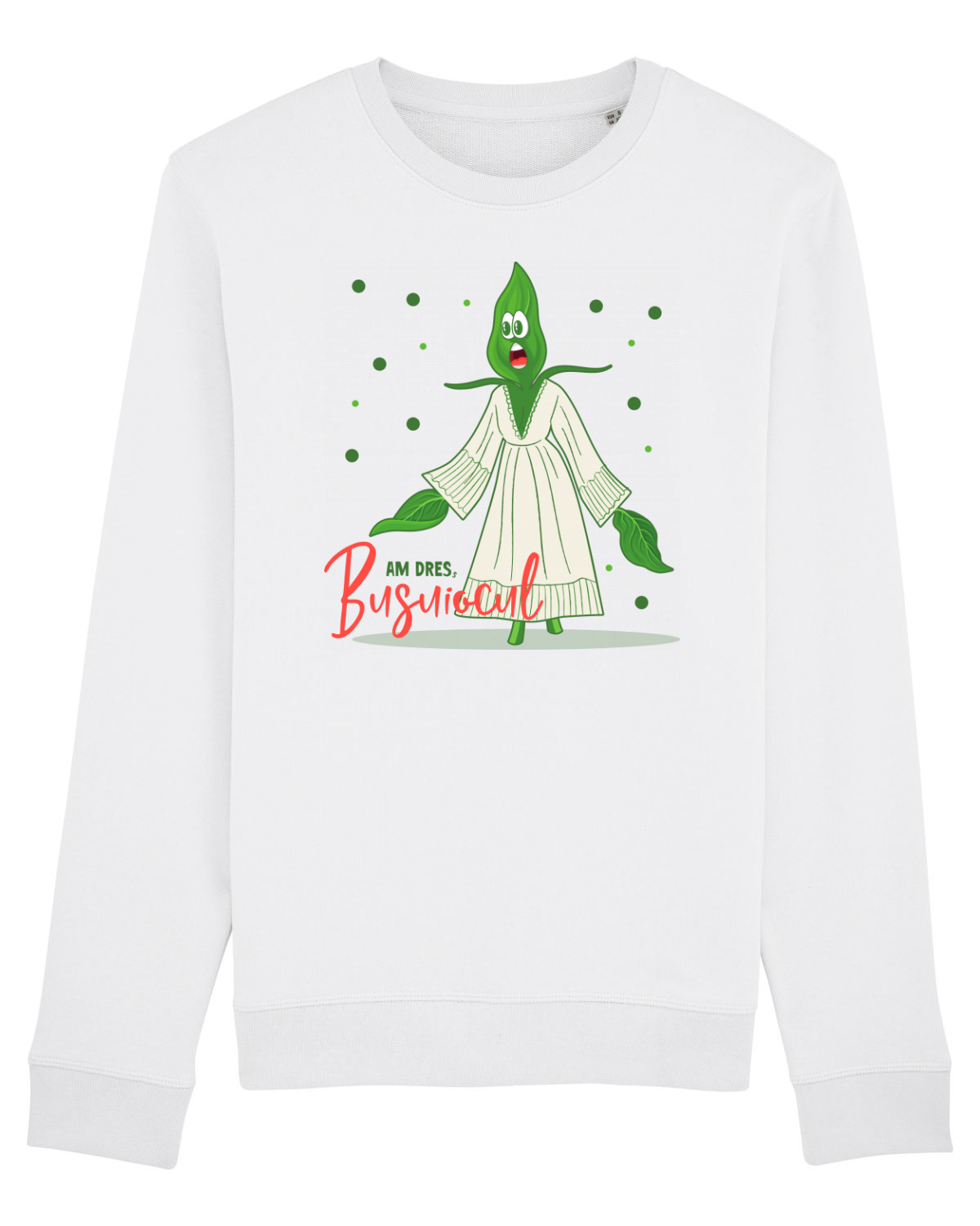 Bluză mânecă lungă Unisex Rise White