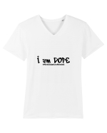 I am DOPE Tricou mânecă scurtă guler V Bărbat Presenter