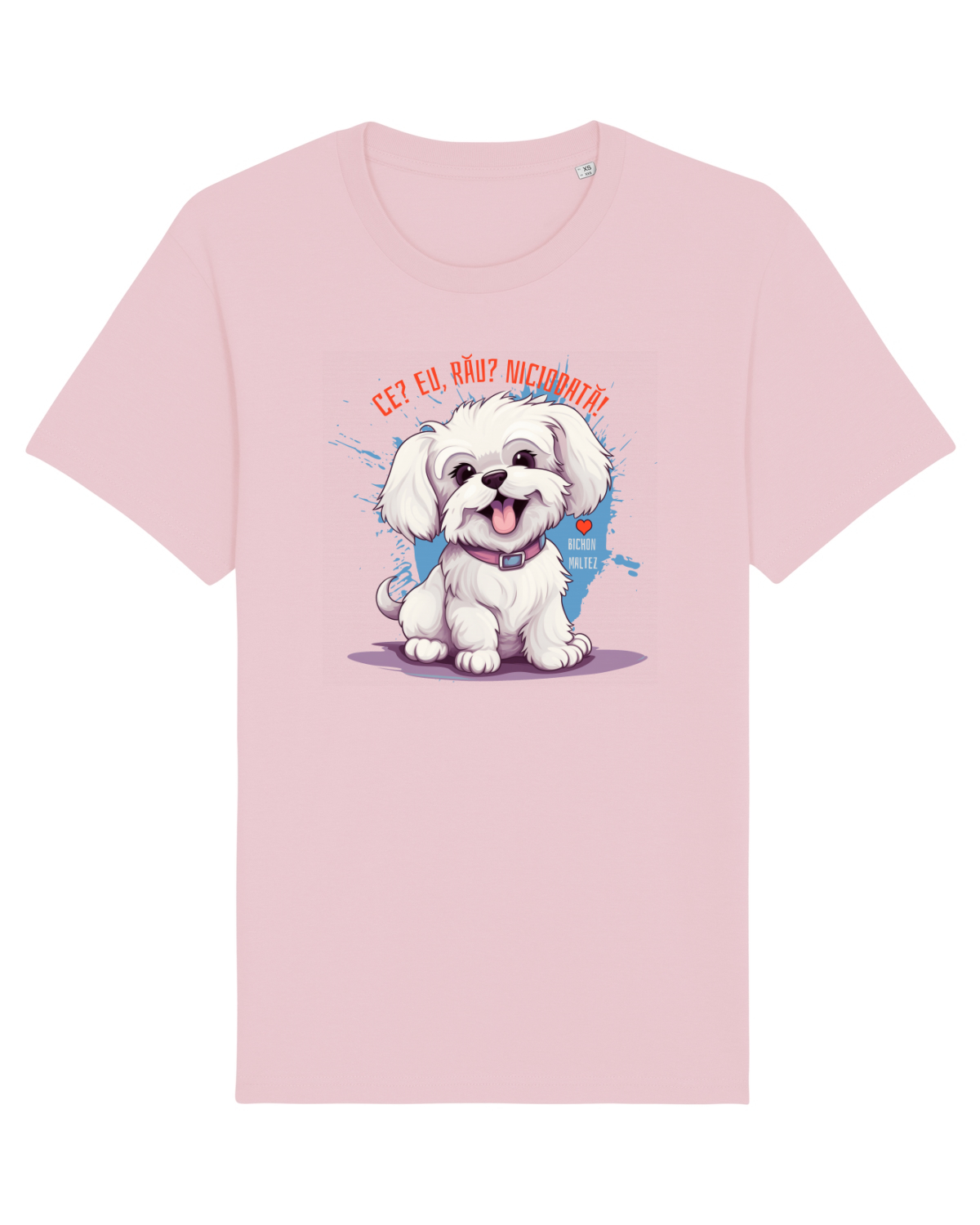 Tricou mânecă scurtă Unisex Rocker Cotton Pink