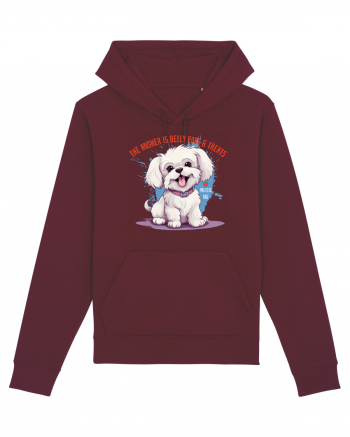 THE ANSWER IS BELLY RUBS & TREATS - Bichon Burgundy