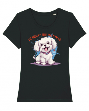 THE ANSWER IS BELLY RUBS & TREATS - Bichon Black