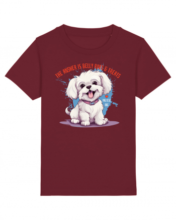 THE ANSWER IS BELLY RUBS & TREATS - Bichon Burgundy