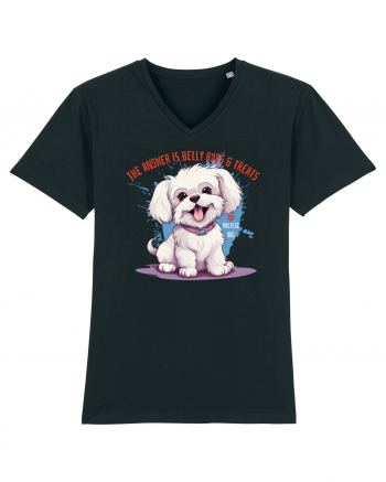 THE ANSWER IS BELLY RUBS & TREATS - Bichon Black