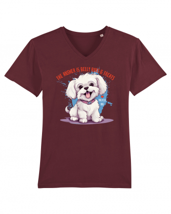 THE ANSWER IS BELLY RUBS & TREATS - Bichon Burgundy