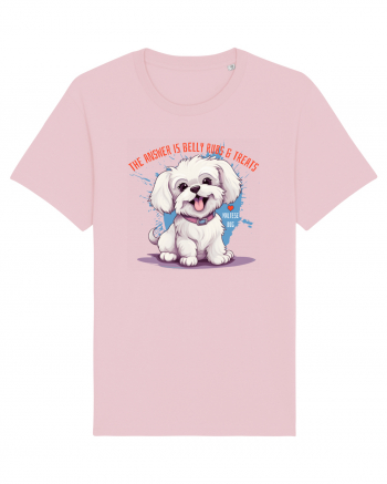 THE ANSWER IS BELLY RUBS & TREATS - Bichon Cotton Pink