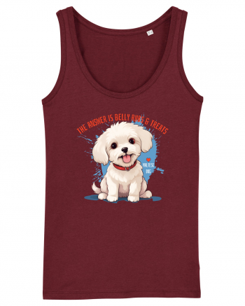 THE ANSWER IS BELLY RUBS & TREATS 2 - Bichon Burgundy