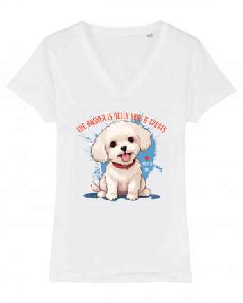 THE ANSWER IS BELLY RUBS & TREATS 2 - Bichon White