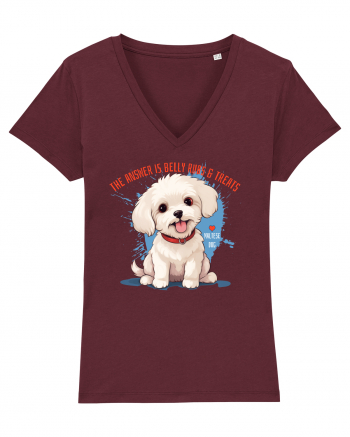 THE ANSWER IS BELLY RUBS & TREATS 2 - Bichon Burgundy