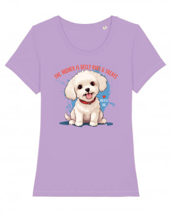 THE ANSWER IS BELLY RUBS & TREATS 2 - Bichon Lavender Dawn