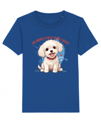 THE ANSWER IS BELLY RUBS & TREATS 2 - Bichon Majorelle Blue