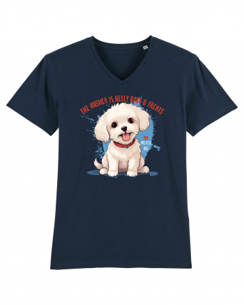 THE ANSWER IS BELLY RUBS & TREATS 2 - Bichon French Navy