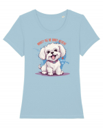 WHAT? ME BE BAD? NEVER! - Bichon Tricou mânecă scurtă guler larg fitted Damă Expresser