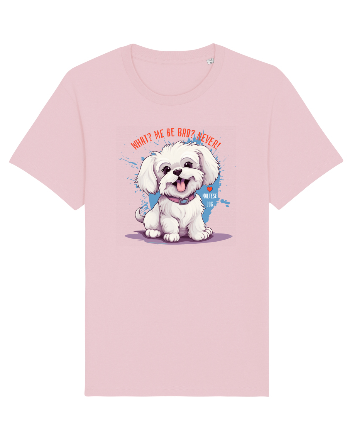 Tricou mânecă scurtă Unisex Rocker Cotton Pink