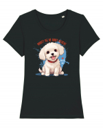 WHAT? ME BE BAD? NEVER! 2 - Bichon Tricou mânecă scurtă guler larg fitted Damă Expresser