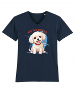 WHAT? ME BE BAD? NEVER! 2 - Bichon Tricou mânecă scurtă guler V Bărbat Presenter