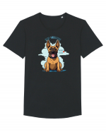 BEBE MALIgator - Malinois Belgian Tricou mânecă scurtă guler larg Bărbat Skater