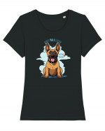 BABY MALIgator - Malinois Belgian Tricou mânecă scurtă guler larg fitted Damă Expresser