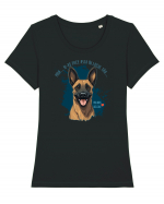 MDA, N-AS FACE ASTA - Malinois Belgian Tricou mânecă scurtă guler larg fitted Damă Expresser