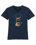 MDA, N-AS FACE ASTA - Malinois Belgian Tricou mânecă scurtă guler V Bărbat Presenter