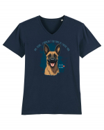 YEAH, I WOULDN`T  DO THAT - Malinois Belgian Tricou mânecă scurtă guler V Bărbat Presenter