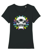 Skulls shrroms Tricou mânecă scurtă guler larg fitted Damă Expresser