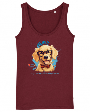 MEOW! YES, I SPEAK FOREIGN LANGUAGES - Retriever Burgundy