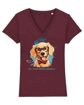 MEOW! YES, I SPEAK FOREIGN LANGUAGES - Retriever Burgundy