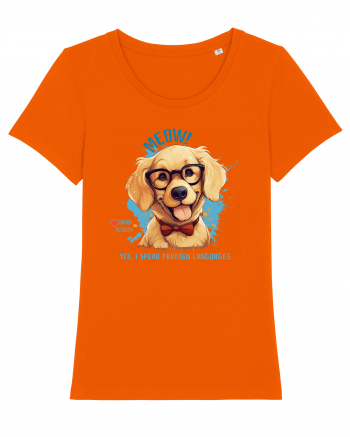 MEOW! YES, I SPEAK FOREIGN LANGUAGES - Retriever Bright Orange