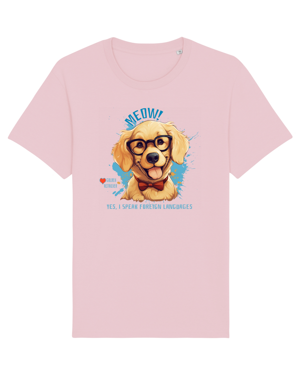 Tricou mânecă scurtă Unisex Rocker Cotton Pink