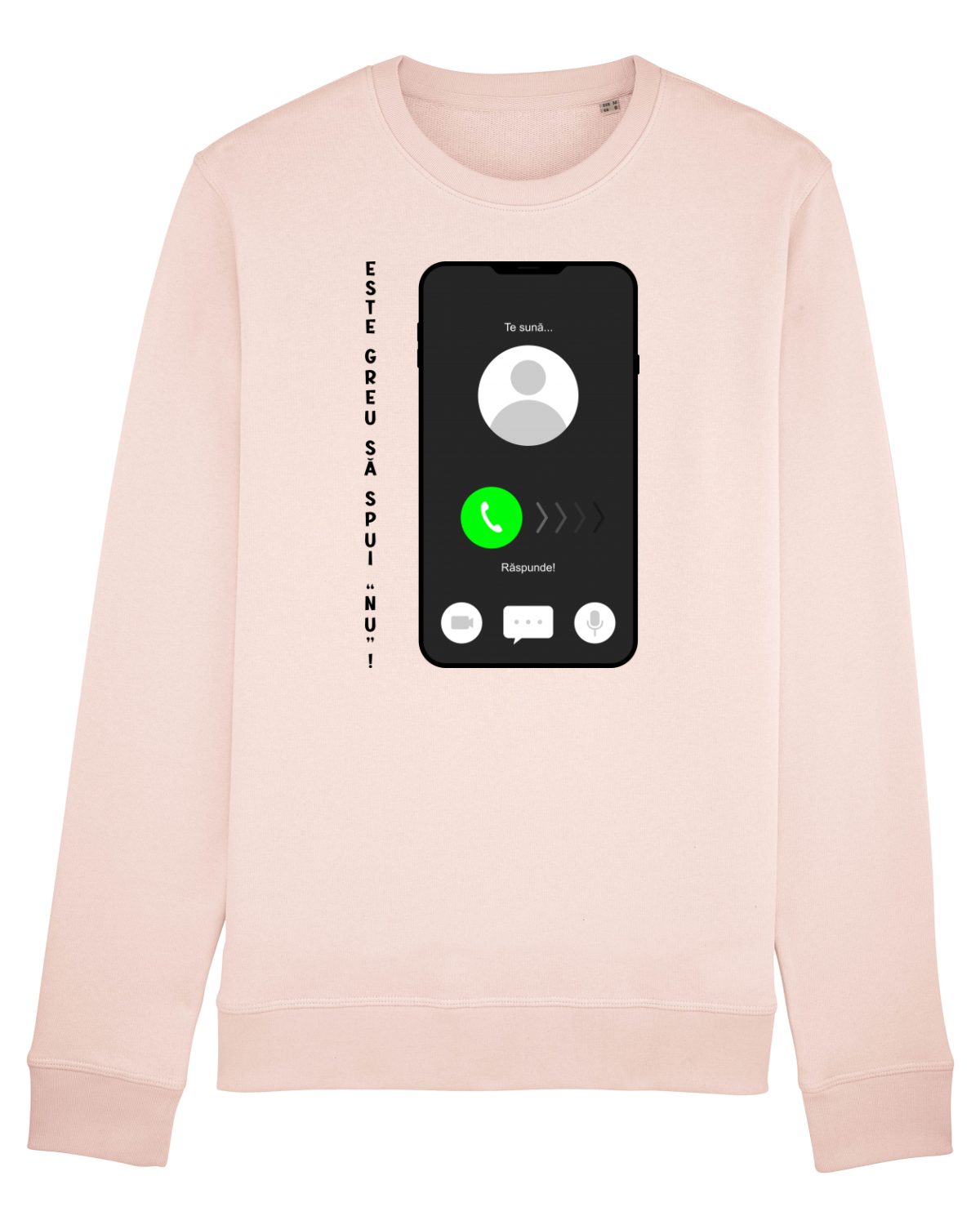 Bluză mânecă lungă Unisex Rise Candy Pink