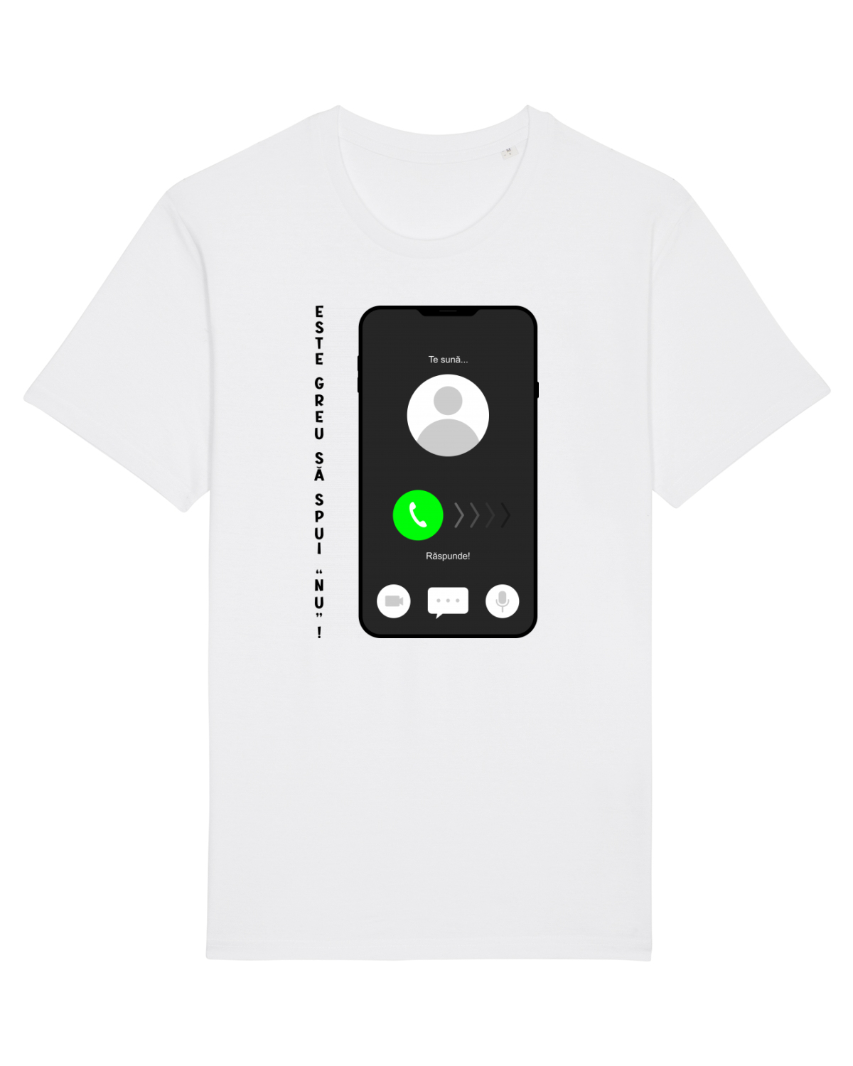 Tricou mânecă scurtă Unisex Rocker White