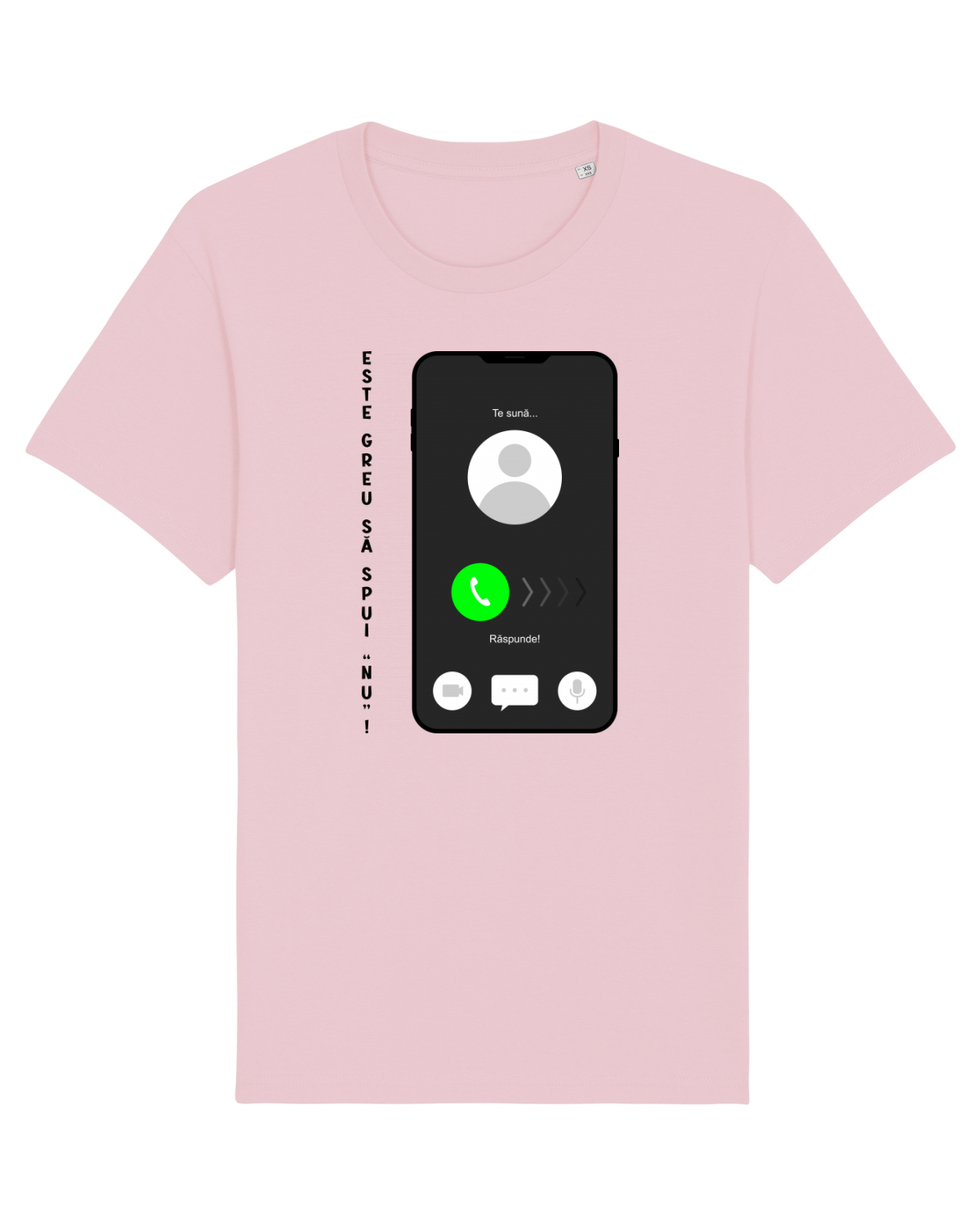 Tricou mânecă scurtă Unisex Rocker Cotton Pink