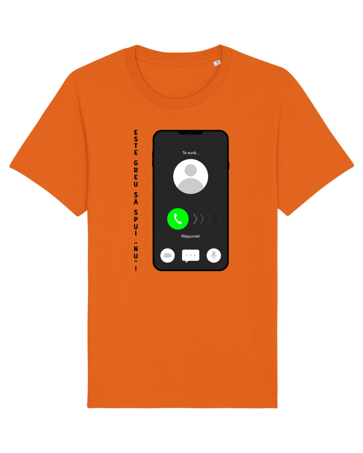 Tricou mânecă scurtă Unisex Rocker Bright Orange