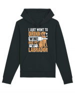 I JUST WANT TO DRINK WINE AND PET MY LABRADOR Hanorac Unisex Drummer