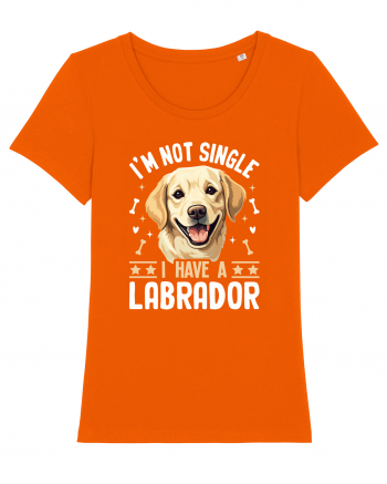 I'M NOT SINGLE I HAVE A LABRADOR Bright Orange