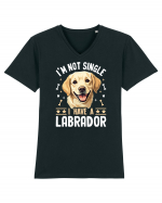 I'M NOT SINGLE I HAVE A LABRADOR Tricou mânecă scurtă guler V Bărbat Presenter