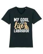 My Goal In Life Labrador Tricou mânecă scurtă guler V Bărbat Presenter