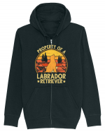 PROPERTY OF A LABRADOR RETRIEVER Hanorac cu fermoar Unisex Connector