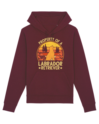 PROPERTY OF A LABRADOR RETRIEVER Burgundy